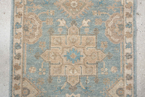 Vintage Afghan Runner Rug (2' x 9')